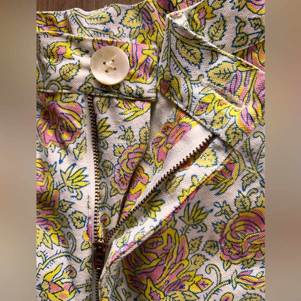 SZ Blockprints x J.Crew Disco Pants – Medium - Light Pink Floral $268 - Picture 5 of 7